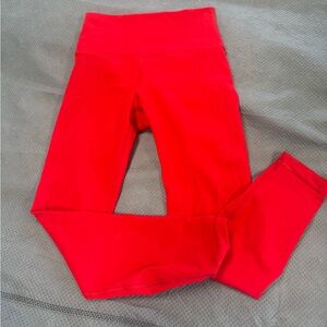 Red workout Leggings